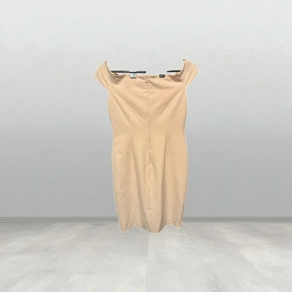 Lauren Ralph Lauren Cream Twist Front Mini Dress - Picture 2 of 2